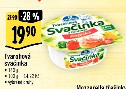 Svačinka zeleninový tvaroh Milko