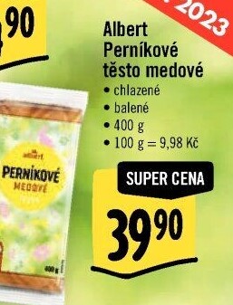 Těsto perníkové medové Albert