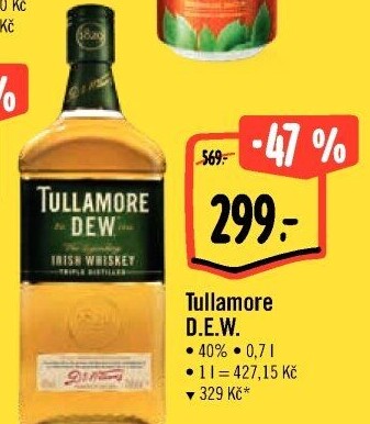 Whisky irská Tullamore Dew