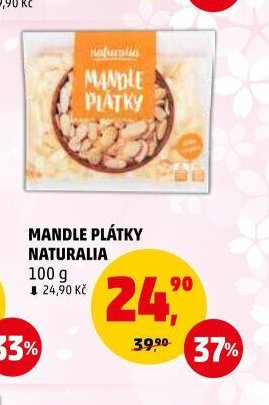 MANDLE PLÁTKY NATURALIA