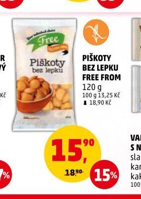 PIŠKOTY BEZ LEPKU FREE FROM