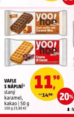 VAFLE S NÁPLNÍ slaný karamel, kakao