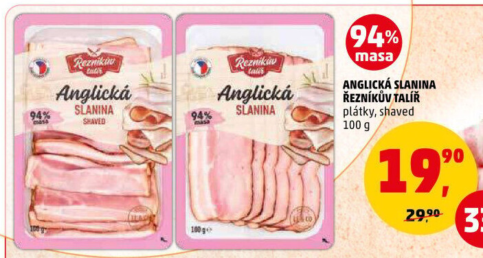 Anglická slanina Řezníkův talíř
