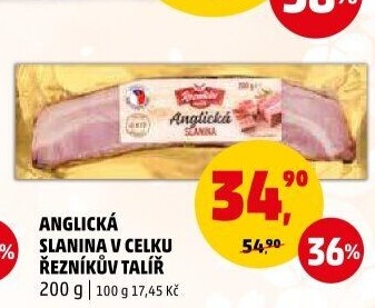 Anglická slanina Řezníkův talíř