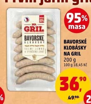 Bavorská klobása Na gril Penny