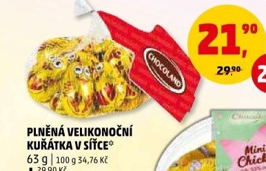 Čokoládová kuřátka Chocoland