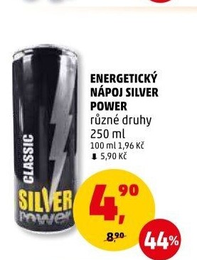 Energetický nápoj Silver Power