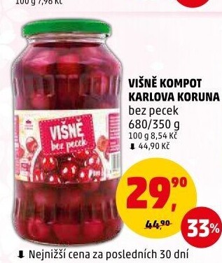 Kompot Višně Karlova Koruna