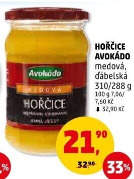 Medová hořčice Avokádo