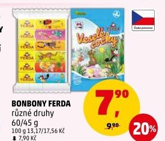 Ovocné dražé Ferda M Bons