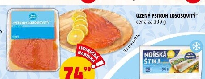 Pstruh lososovitý uzený