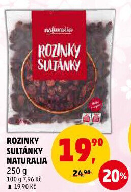 Rozinky Sultánky Naturalia