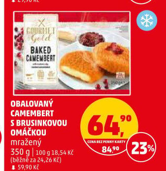 Sýr Camembert smažený mražený Gourmet Gold