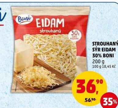 Sýr Eidam 30% strouhaný Boni