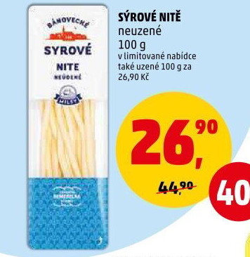 Sýrové nitě Bánovecké Milsy