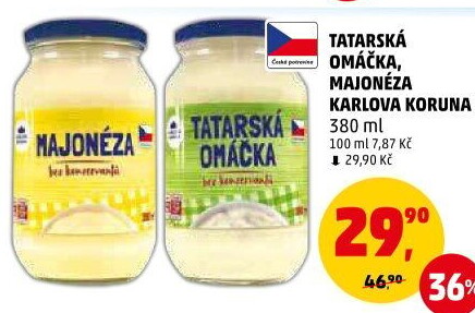 Tatarská omáčka Karlova Koruna