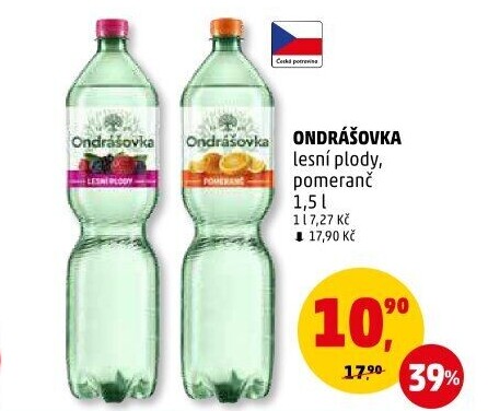 Voda ochucená Ondrášovka