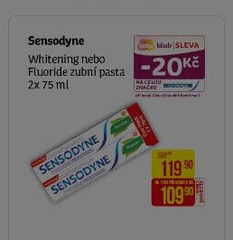 Sensodyne Whitening nebo Fluoride zubní pasta 2x 75 ml