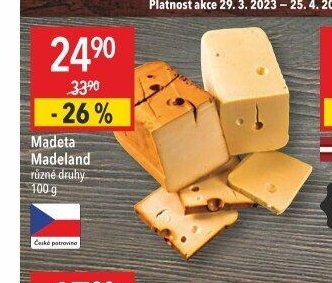 Madeta Madeland různé druhy