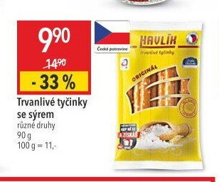 Havlík trvanlivé tyčinky se sýrem různé druhy 90 g