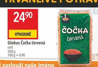Globus Čočka červená
