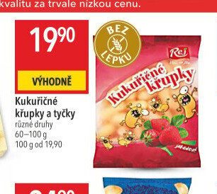 Kukuřičné křupky a tyčky