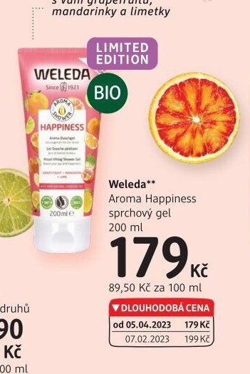 Weleda Aroma Happiness sprchový gel 200 ml