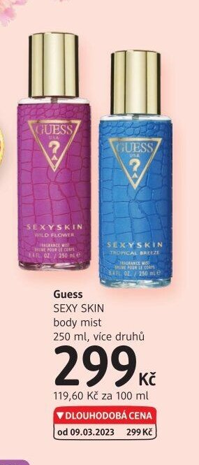 Guess SEXY SKIN body mist 250 ml