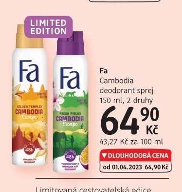 Fa Cambodia deodorant sprej 150 ml