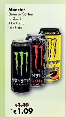 Energetický nápoj Monster Energy