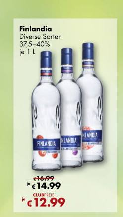 Vodka ochucená Finlandia