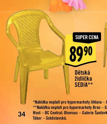 Dětská židlička SEDIA