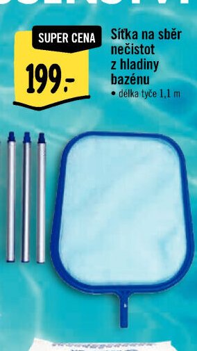 Síťka na sběr nečistot z hladiny bazénu