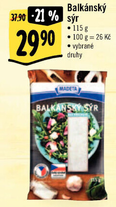 Balkánský sýr Madeta