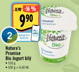 Bílý jogurt Bio Nature'