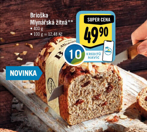 Brioška Mlynářská žitná Albert