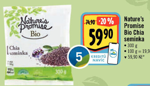 Chia semínka bio Nature'