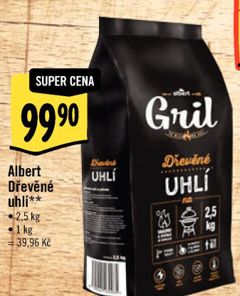 Dřevěné uhlí Albert