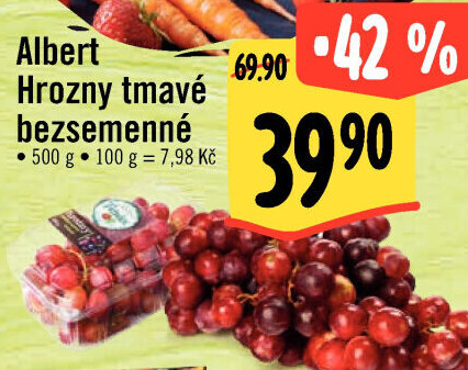 Hrozny tmavé bezsemenné Albert