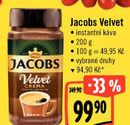 Instantní káva Jacobs Velvet