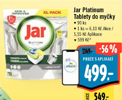 Kapsle do myčky Platinum Jar