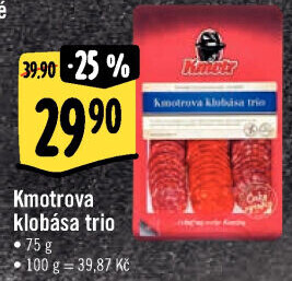 Kmotrova klobása trio Kmotr