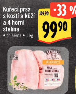 Kuřecí prsa s kostí a 4 stehna Albert