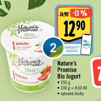 Ochucený jogurt bio Nature'