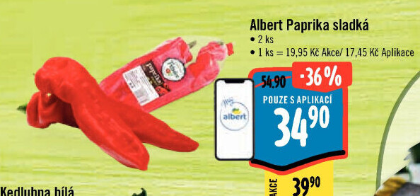 Paprika červená Albert