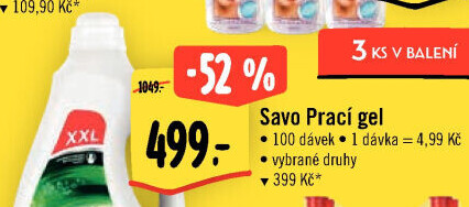 Prací gel Savo