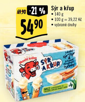 Sýr a křup Veselá kráva