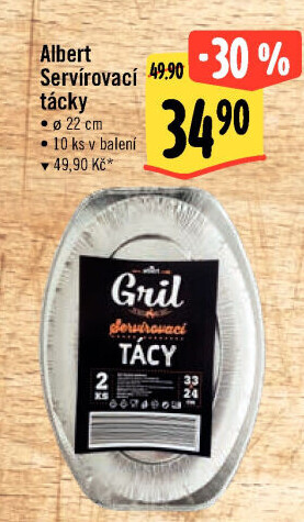 Tác alobalový servírovací Albert