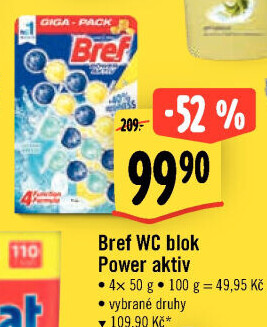 WC blok tuhý Power Aktiv Bref