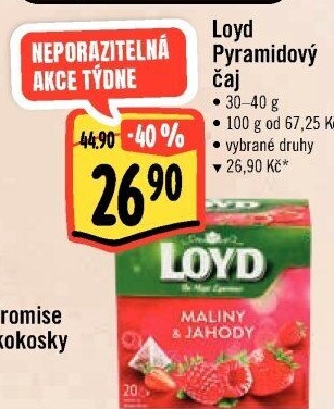 Čaj Loyd - pyramidový